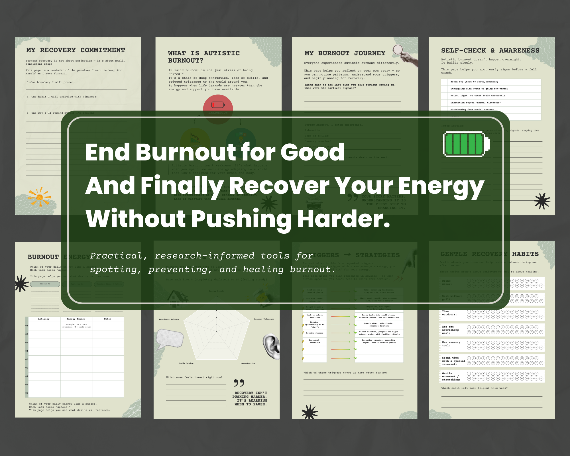 Autistic Burnout Recovery Workbook