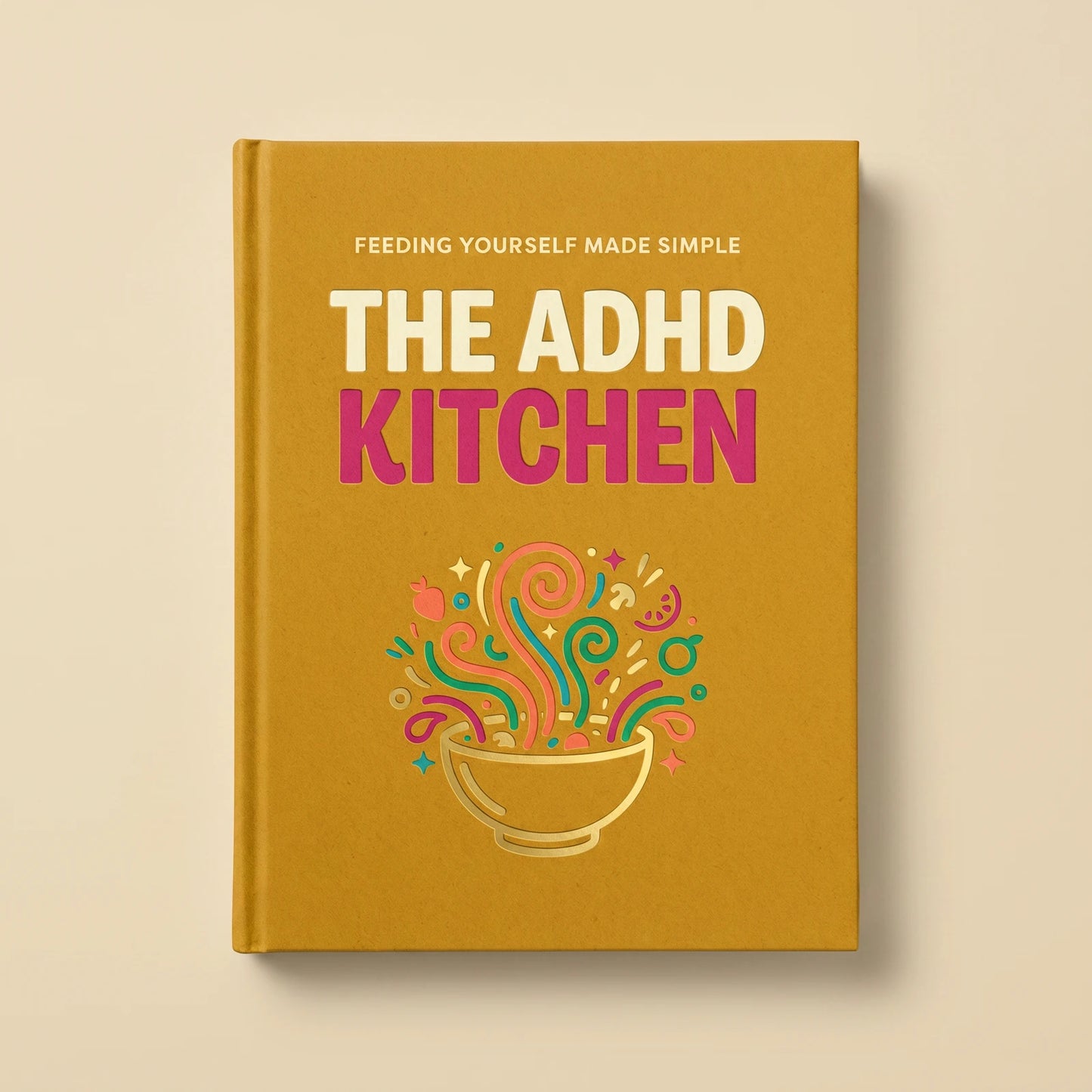 The ADHD Kitchen recipe book cover, 25 easy ADHD recipes